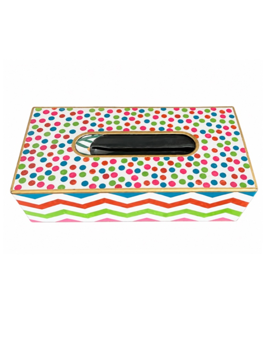 MacKenzie-Childs Trampoline Tissue Box Cover